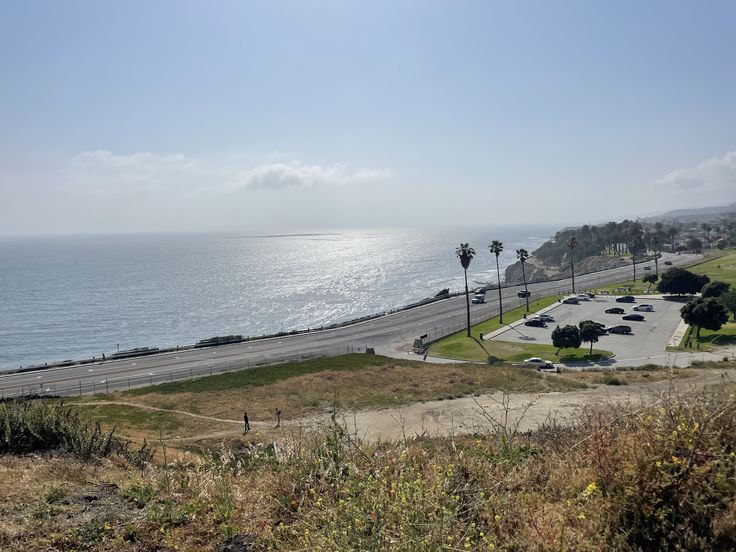 Los Angeles coastline at sunset